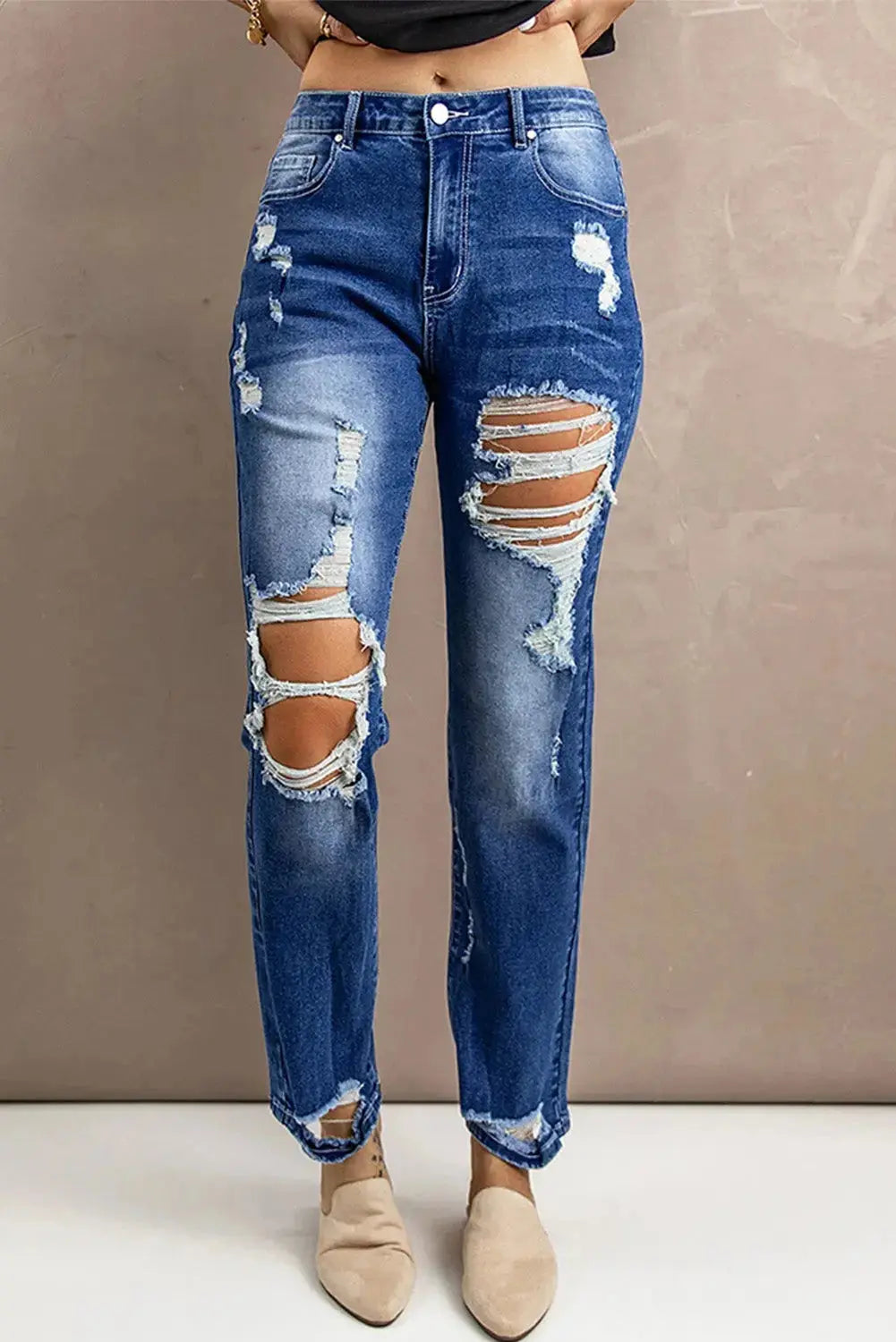 High rise jeans with pockets jeans with pockets on the side