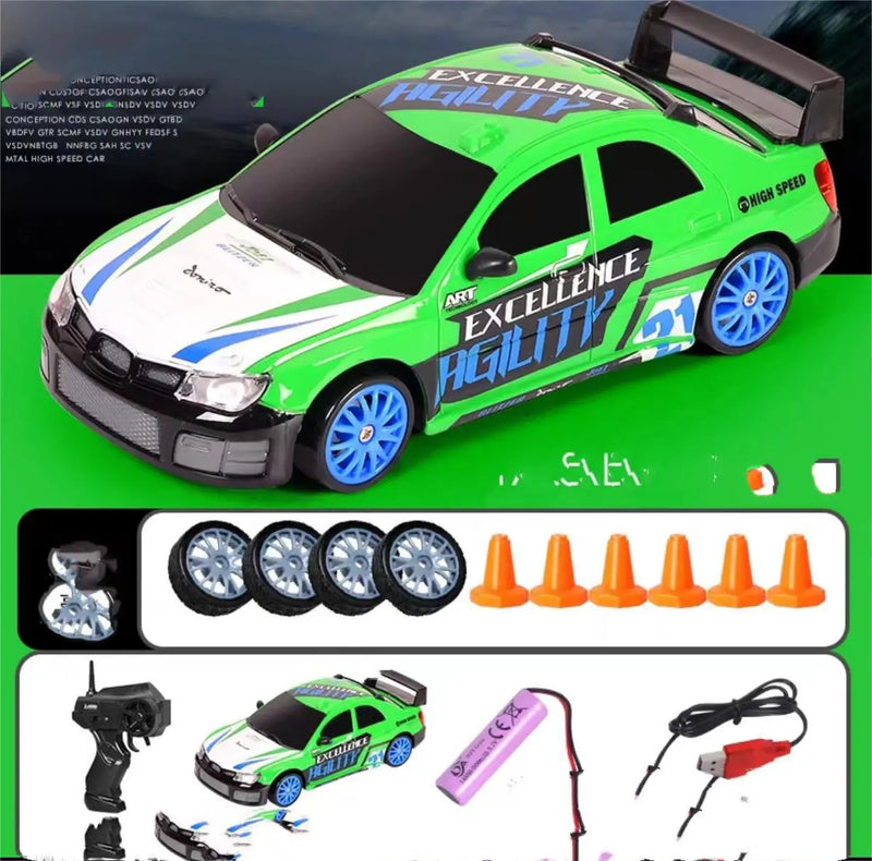 2.4G Drift Rc Car 4WD RC Drift Car Toy Remote Control GTR Model AE86 Vehicle Car RC Racing Car Toy For Children Christmas Gifts Woodneed