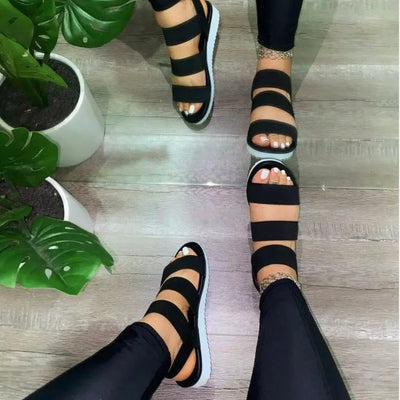 Women Shoes Flat Bottomed Color Matching Women Anti Slip Sandals Woodneed