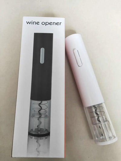 Electric Wine Opener Automatic Electric Wine Bottle Corkscrew Opener With Foil Cutter Wine Bottle Opener Kit Woodneed