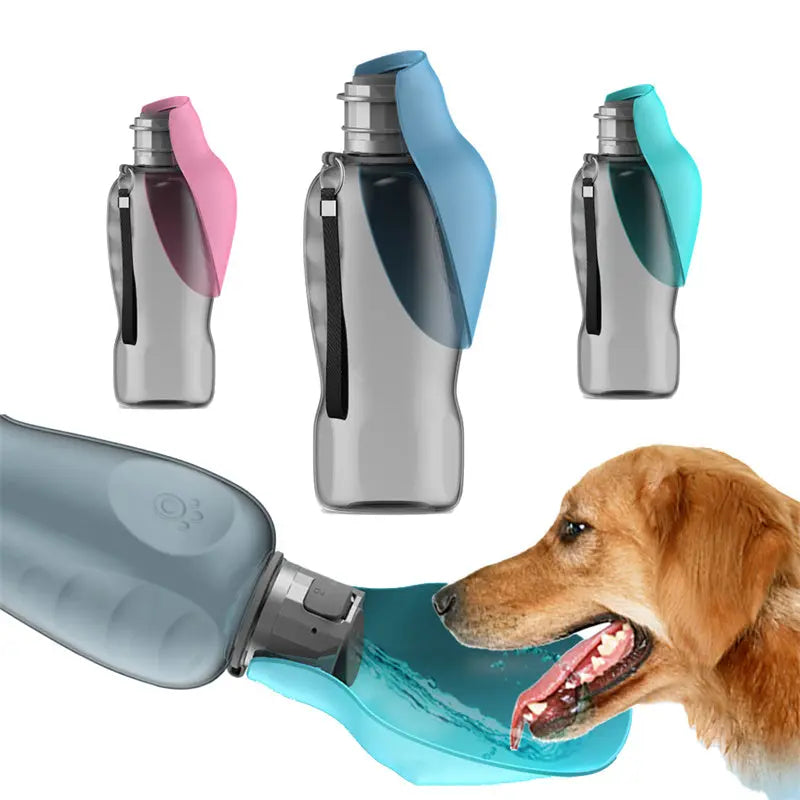 800ml Dogs Water Bottle Portable High Capacity Leakproof Pet Foldable Drinking Bowl Golden Retriever Outdoor Walking Supplies Pet Products Woodneed