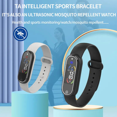 New Mosquito Repellent Bracelet Ultrasonic Insect Wristband Watch Portable Repeller Electronic Bracelet Anti Mosquito Baby Kids Adults WOODNEED