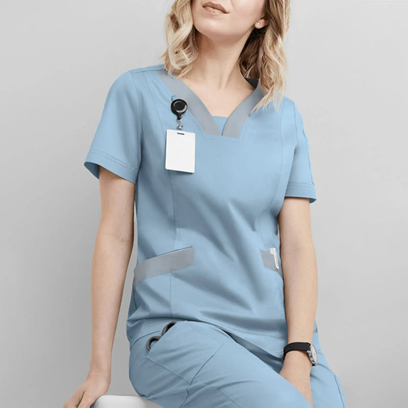 Nurse Surgeon Short Sleeve Gown Woodneed