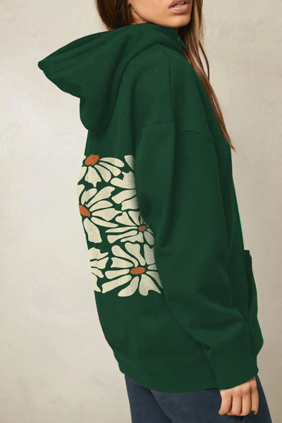 Simply Love Simply Love Full Size Dropped Shoulder Floral Graphic Hoodie Trendsi