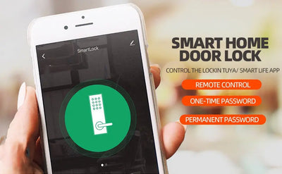 Smart Door Lock Gateway Fingerprint Password Woodneed
