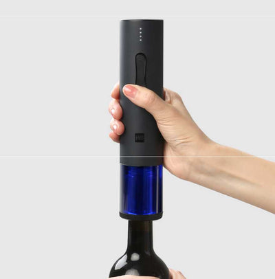 USB Rechargeable Electric Wine Bottle Opener Woodneed