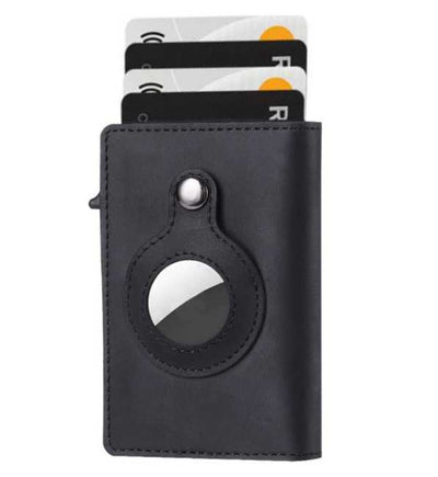 AirTag Wallet Anti Theft Bullet Card Bag WOODNEED