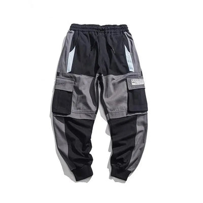 Autumn overalls men's tide brand hip-hop beam pants WOODNEED