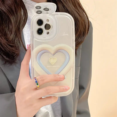 Caron Love Flip Mirror Phone Case Woodneed