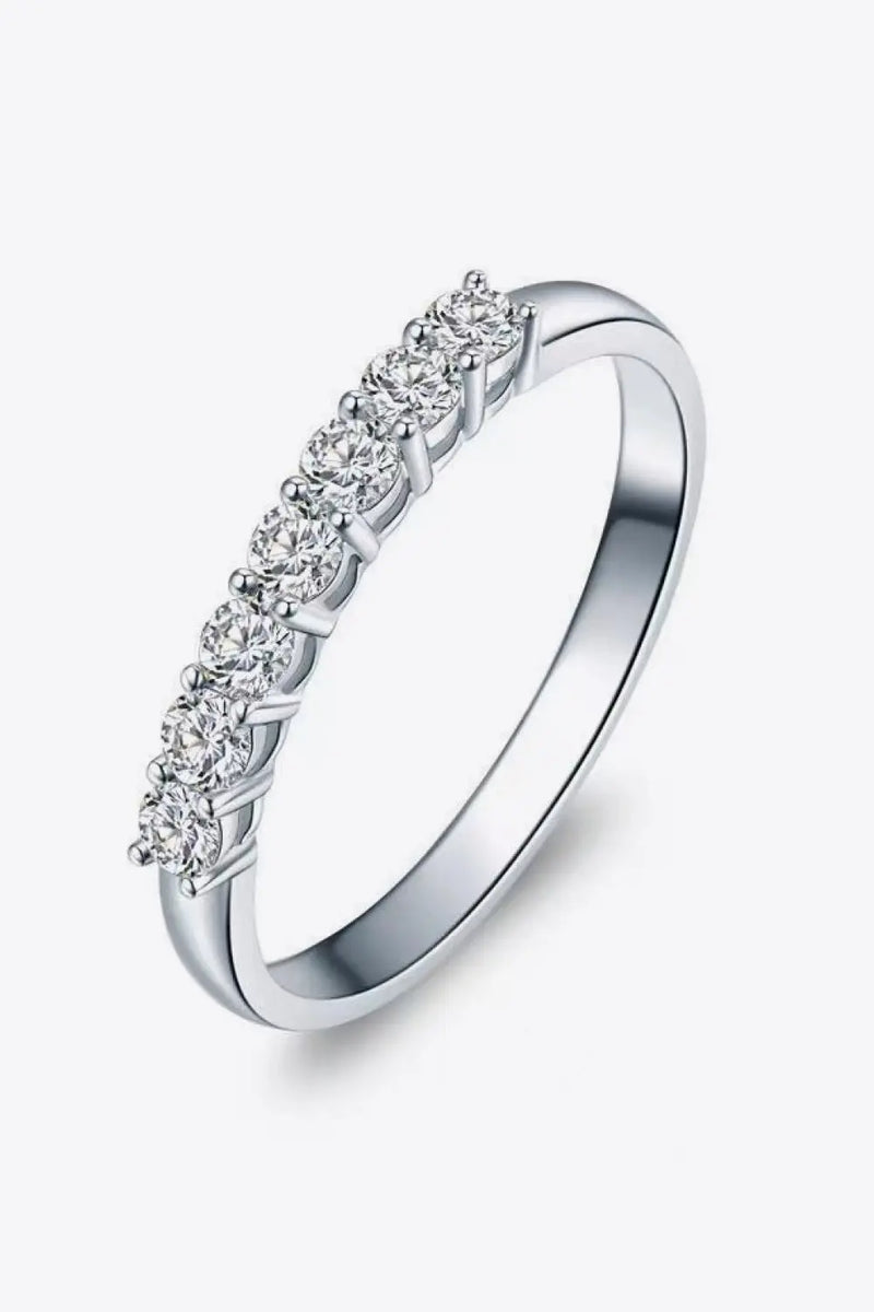 Charming Moissanite 925 Sterling Silver Ring Trendsi