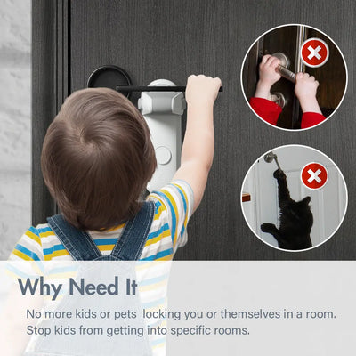 Children's Door Lever Lock & Anti pet Use WOODNEED