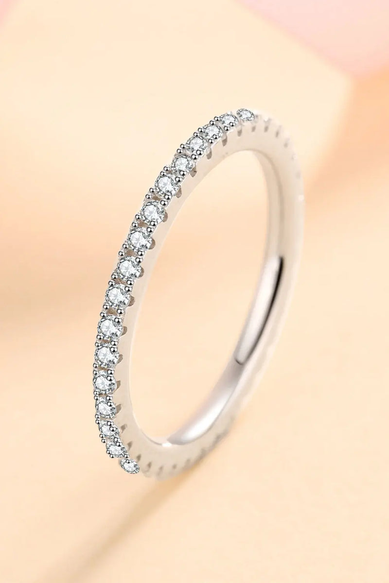 Curious Time 925 Sterling Silver Moissanite Ring Trendsi