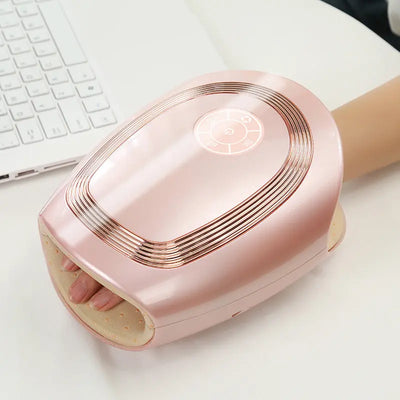 Electric Airbag Hand Massager Heating Application Palm Finger Joint Physiotherapy Massage Instrument Woodneed