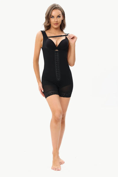 Full Size Adjustable Under-Bust Shaping Bodysuit with Chest Strap Trendsi