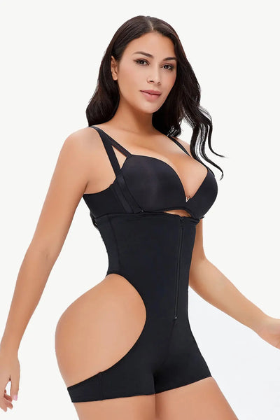 Full Size Cutout Under-Bust Shaping Bodysuit WOODNEED