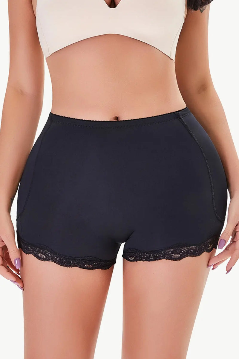 Full Size Lace Trim Shaping Shorts Trendsi