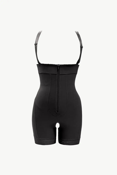 Full Size Zip Up Under-Bust Shaping Bodysuit Trendsi