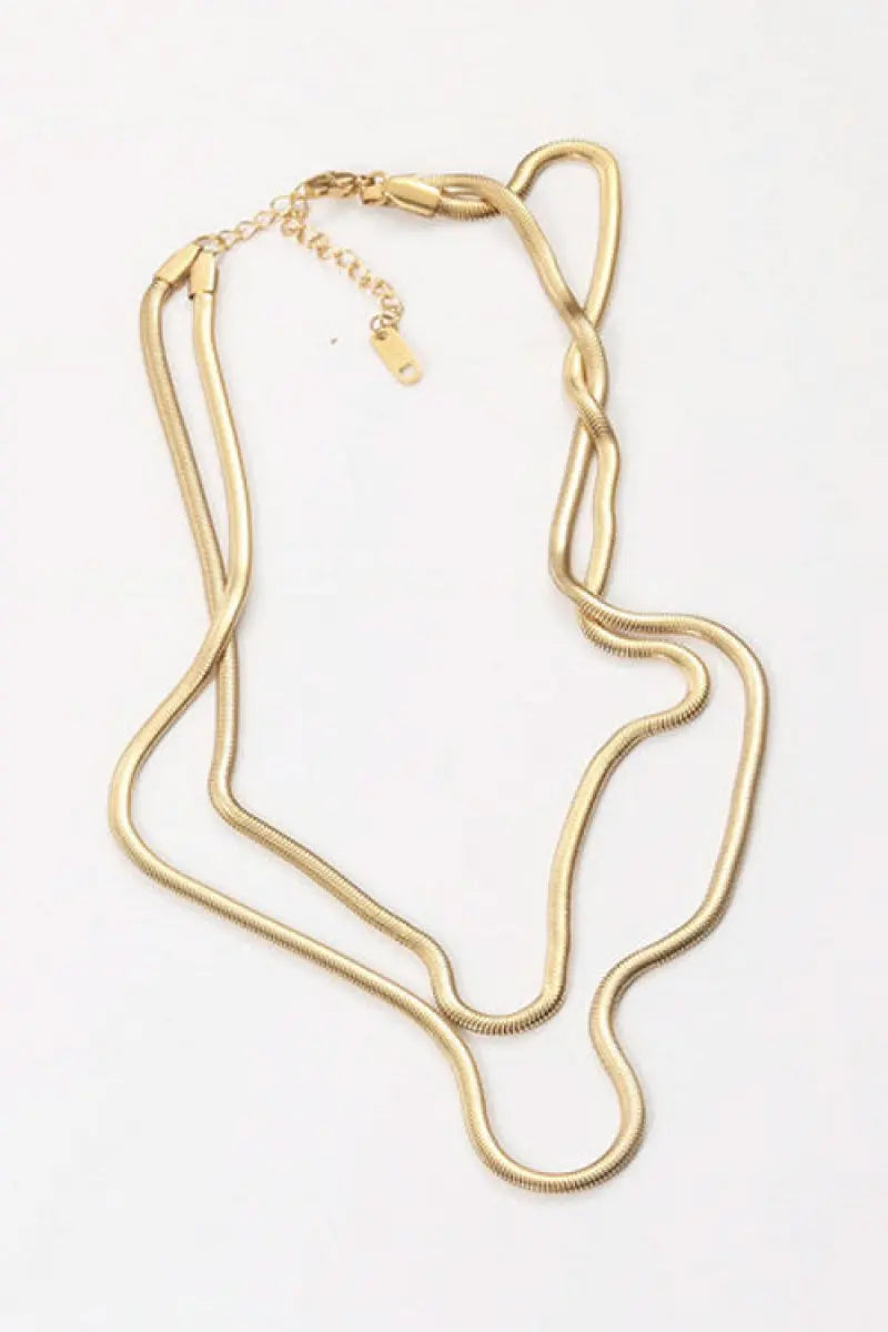 Gold Plated Necklace WOODNEED