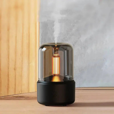 Humidifier &  Candlelight Aroma Diffuser WOODNEED
