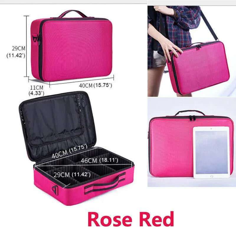 Large-capacity Multifunctional Portable Cosmetic Bag WOODNEED