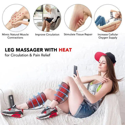 Leg & Calf Heating Massage Physiotherapy WOODNEED