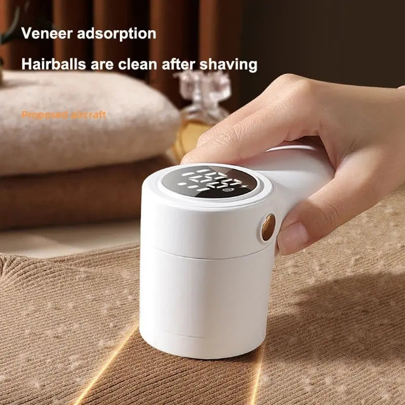 New Lint Remover Electric Hairball Trimmer Smart LED Digital Display Fabric USB Charging Portable Professional Fast Household Woodneed