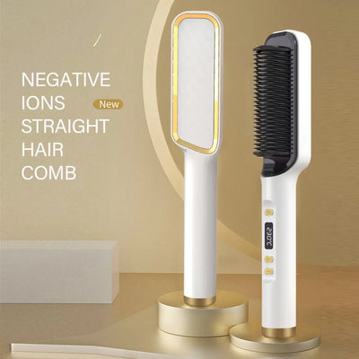Professional Ceramic Hair Curler & Straightening Heating Combs Cedcer