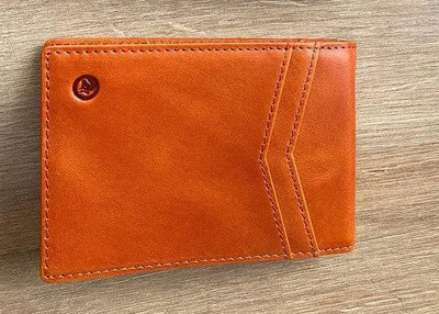 Short & Slim Cowhide Wallet for Men WOODNEED