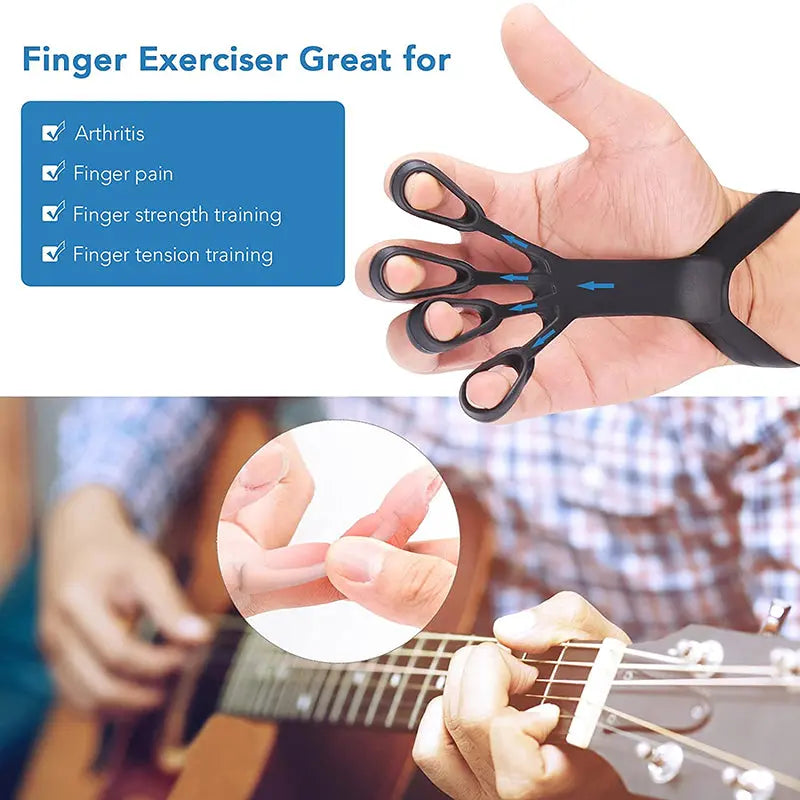 Silicone Grip Device Finger Exercise Stretcher Arthritis Hand Grip Trainer Strengthen Rehabilitation Training To Relieve Pain Woodneed