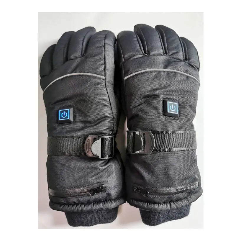 Ski 5-finger rechargeable heating warm gloves Woodneed