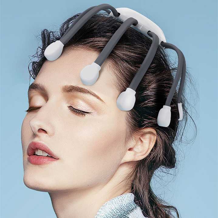 Smart Electric Octopus Head Massager Woodneed