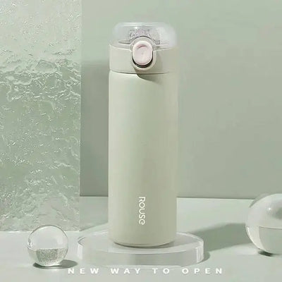 Stainless Steel Water Bottle With Straw WOODNEED