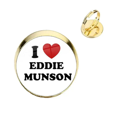 Stranger Things Ring I love EDDIE MUNSON WOODNEED