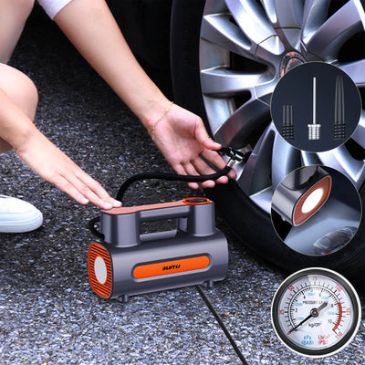 Tire Inflator 12V DC Portable Compressor Electric DC Auto Tire Pumps For Car Tires Woodneed