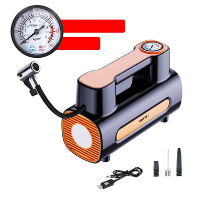 Tire Inflator 12V DC Portable Compressor Electric DC Auto Tire Pumps For Car Tires Woodneed