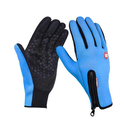 Winter Gloves Touch Screen Riding Motorcycle Sliding Waterproof Sports Gloves With Fleece Woodneed