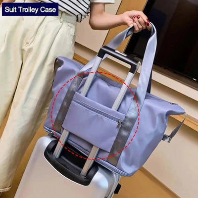 Women's Large Foldable Storage Travel Bag WOODNEED